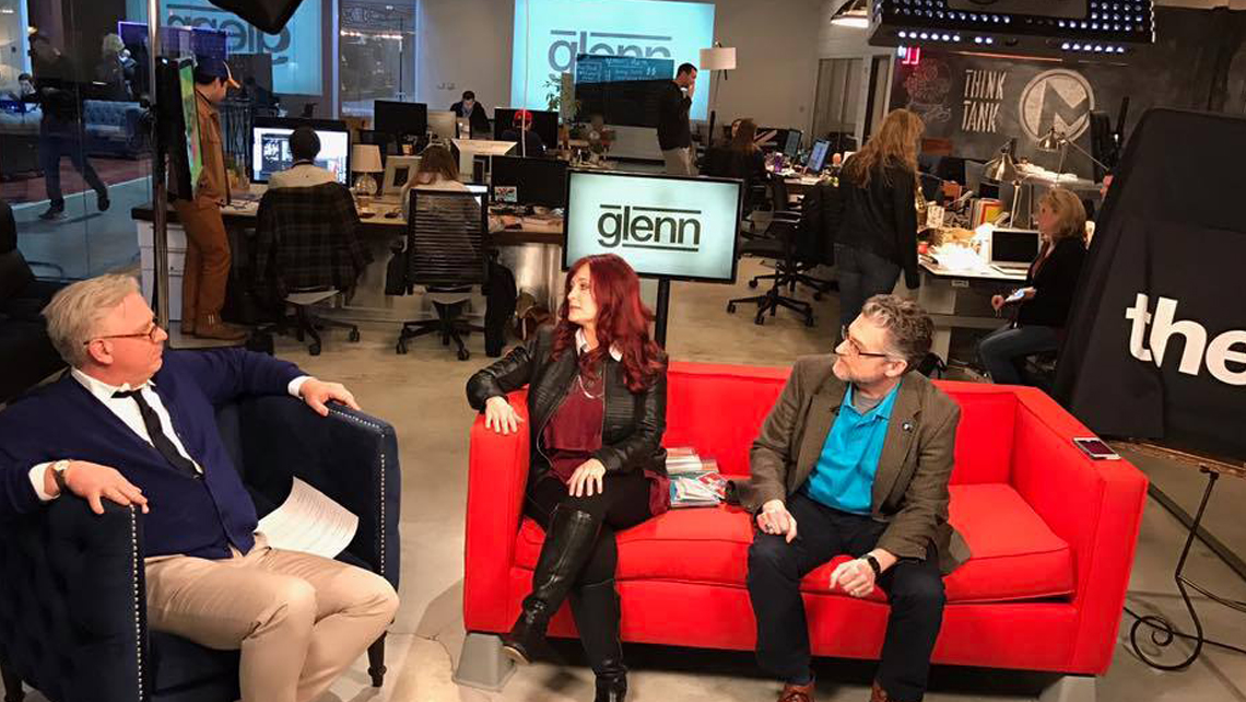 Marnie on Set with Glenn Beck